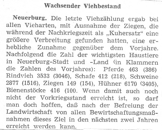 Wachsender Viehbestand