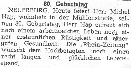 80. Geburtstag