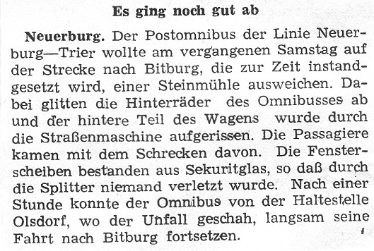 Es ging noch gut ab