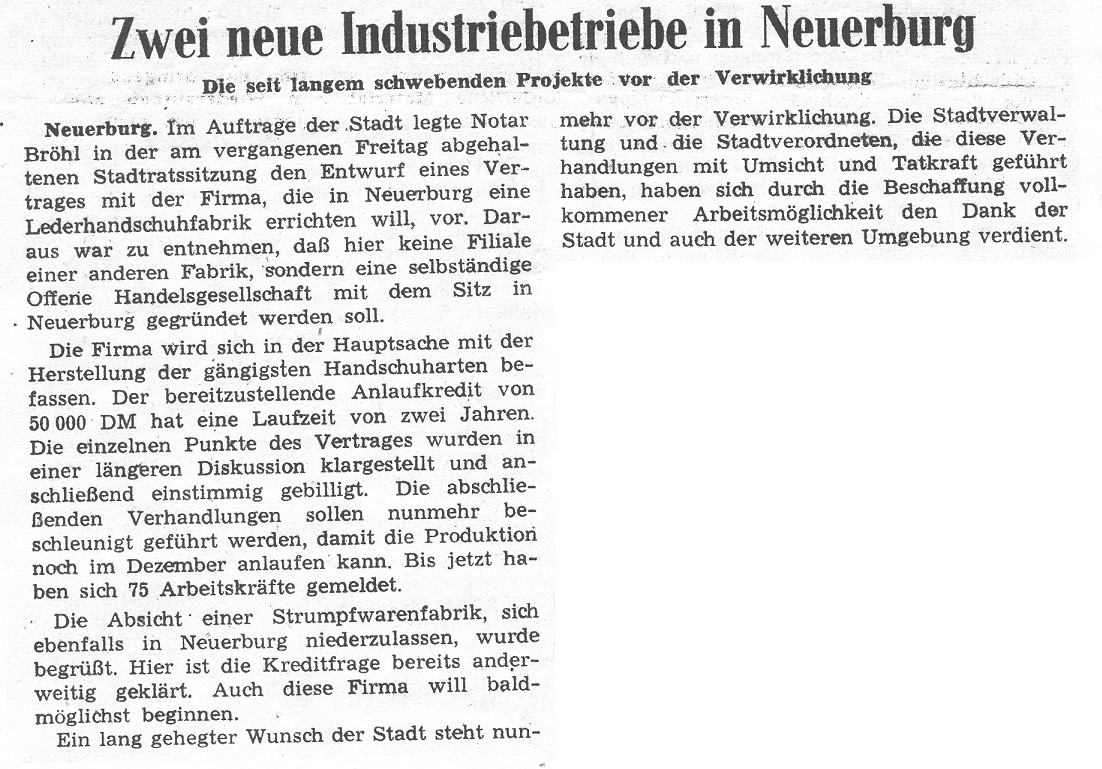 Zwei neue Industriebetriebe in Neuerburg