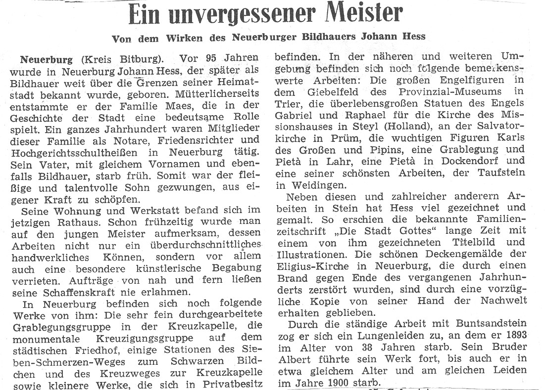 Ein unvergessener Meister
