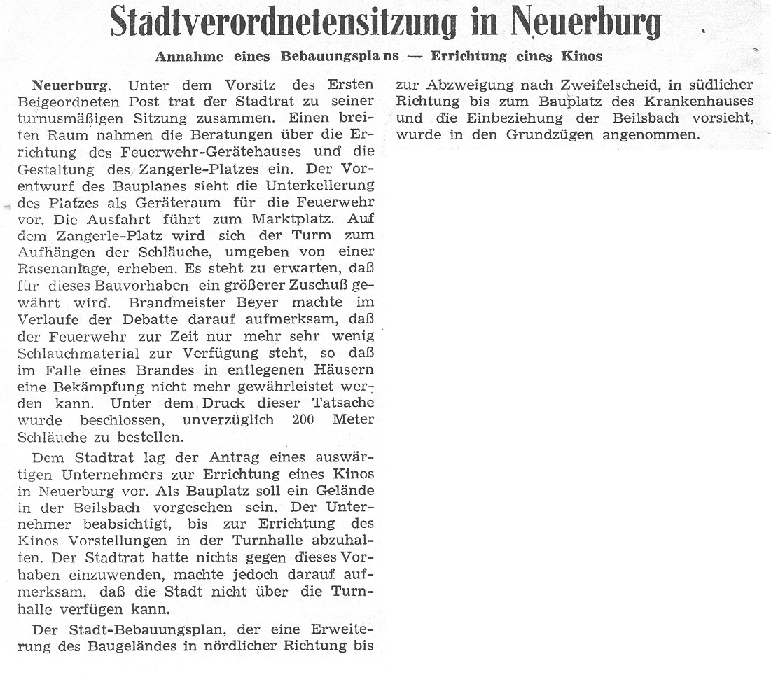 Stadtverordnetensitzung in Neuerburg