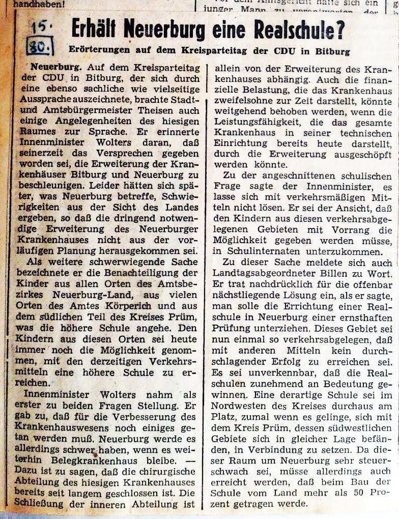 Erhält Neuerburg eine Realschule
